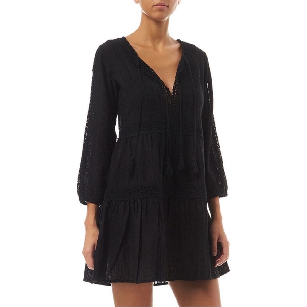 Melissa Odabash black mini reid cover up